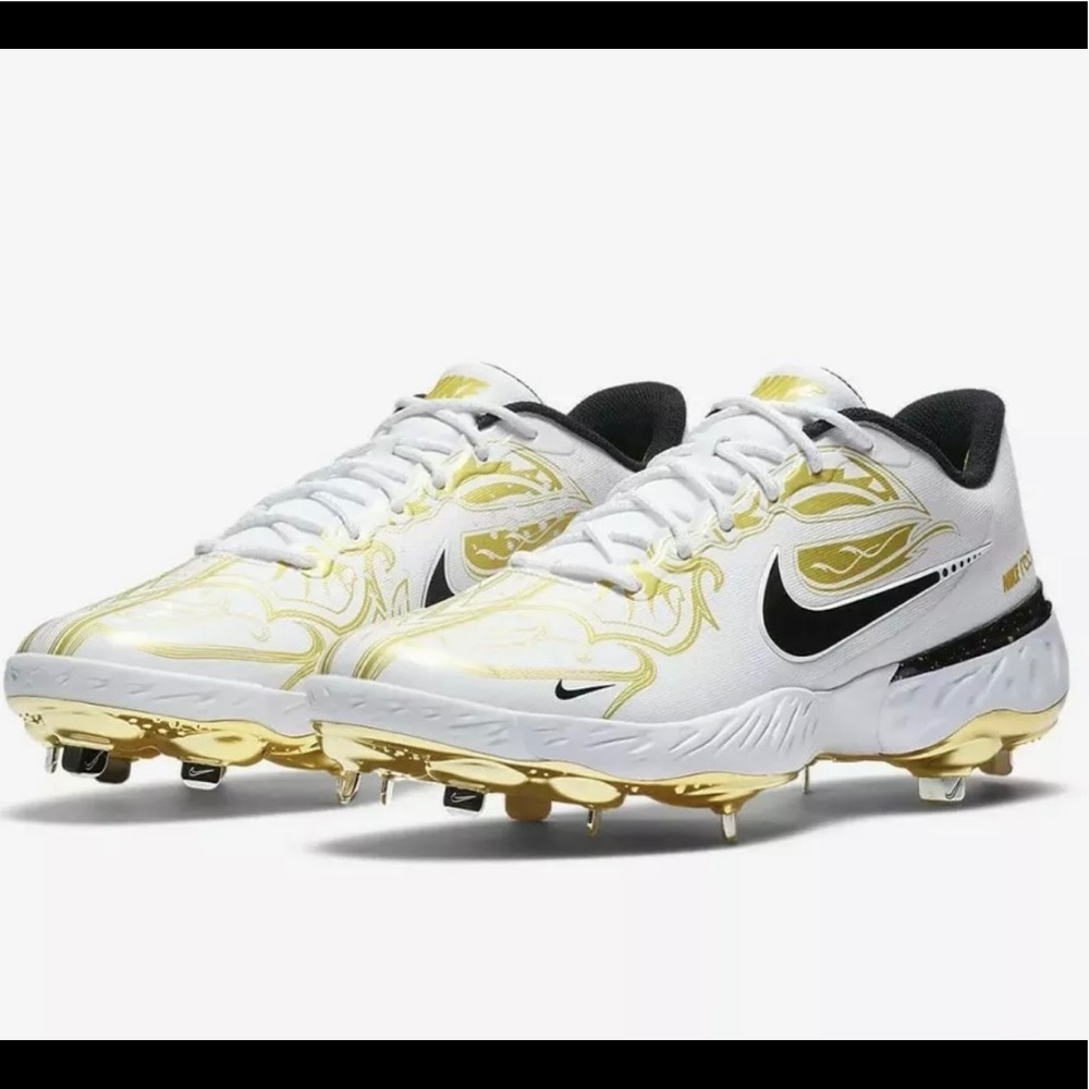 Nike Alpha Huarache Elite 3 Low Premium Gold Metal